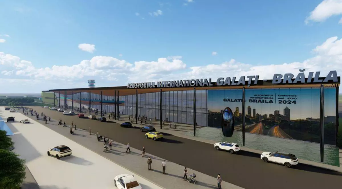 Imagine cu proiectul Aeroportului Galați-Brăila