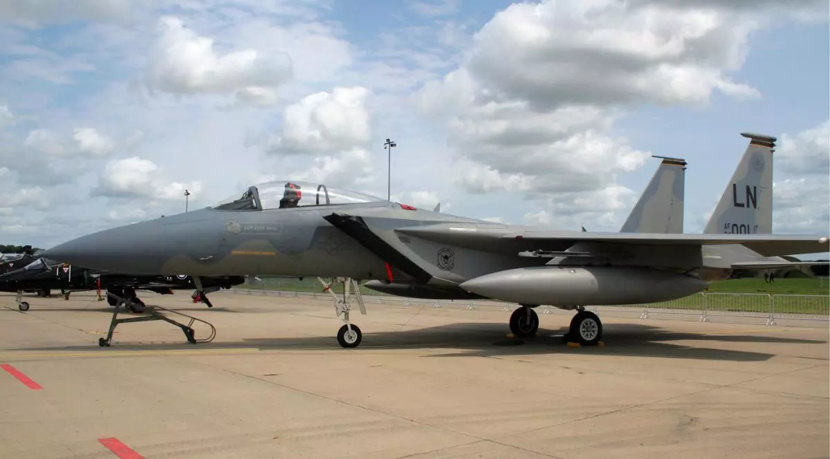 Avion de vânătoare US Air Force F-15C Eagle de la baza aeriană Lakenheath