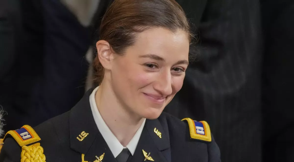 Căpitanul Rebecca Lobach la un eveniment organizat la începutul acestui an la Casa Albă Foto: Profimedia