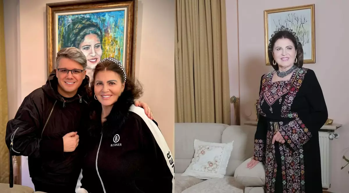 Irina Loghin și Fuego în casa ei