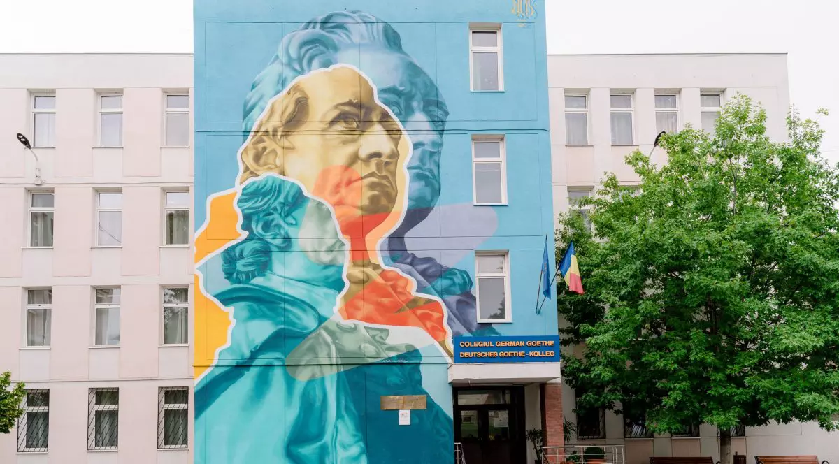 Clădirea de la Colegiul german Goethe