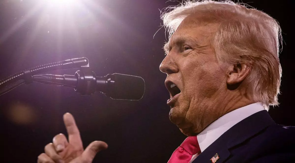 Președintele american Donald Trump vorbește la Conferința de acțiune politică conservatoare (CPAC) de la Gaylord National Resort and Convention Center, pe 22 februarie 2025, în Oxon Hill, Maryland