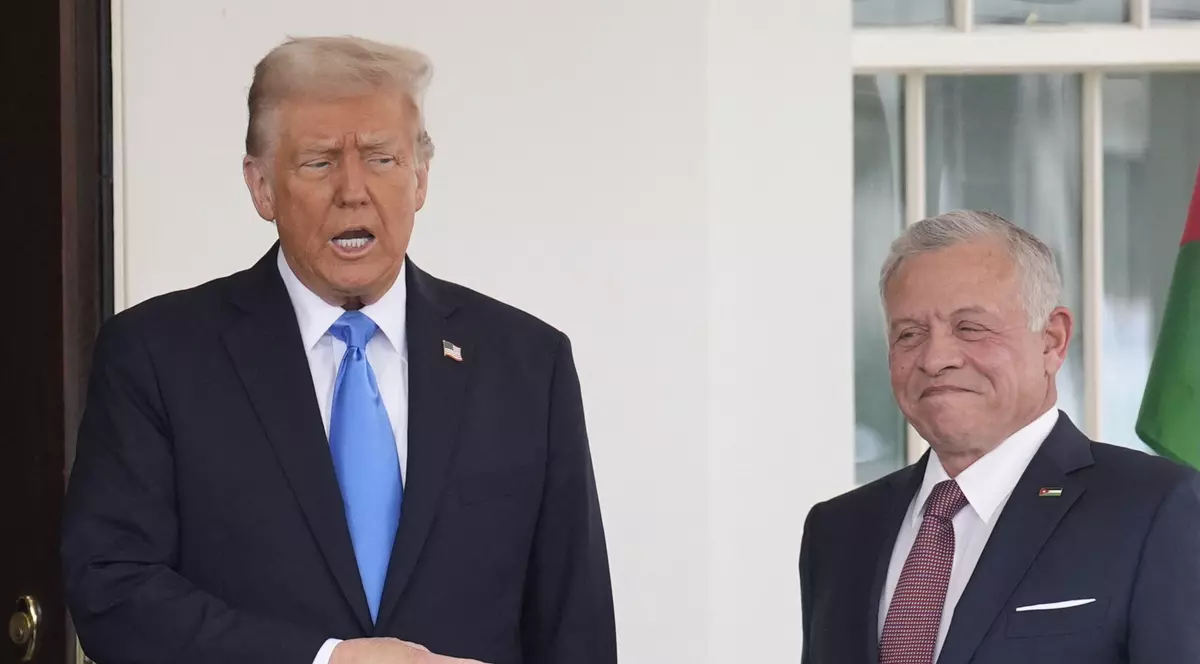 Donald Trump și Regele Abdullah al Iordaniei