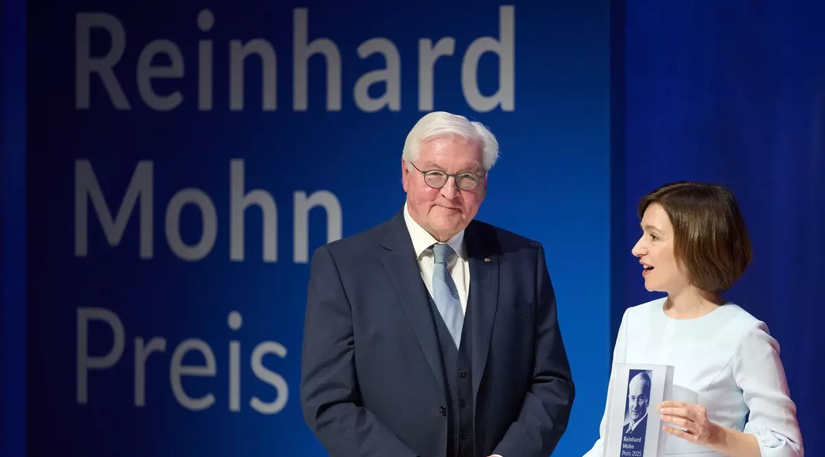 Maia Sandu și președintele german Frank-Walter Steinmeier Foto: Profimedia