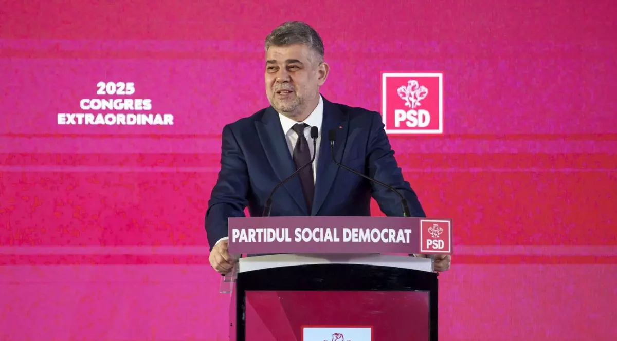 Marcel Ciolacu la Congresul PSD