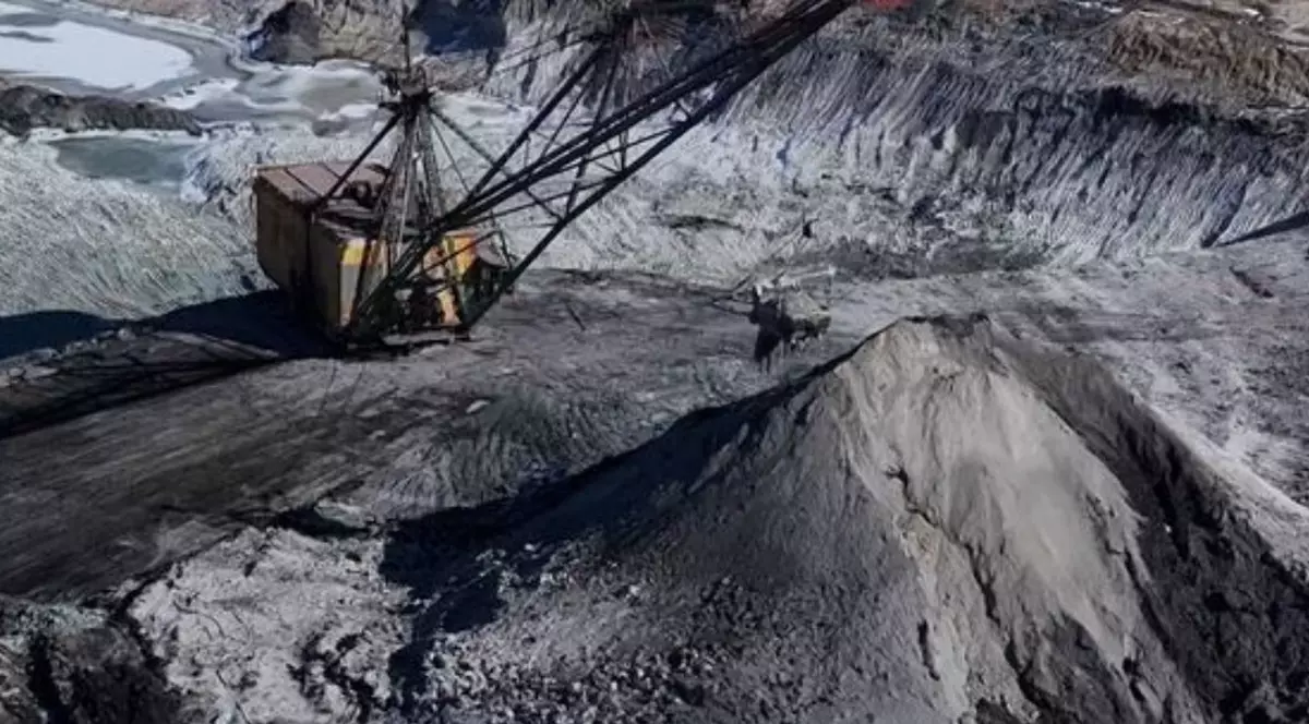 Mină de titan din regiunea Jîtomîr, Ucraina Captură Sky News