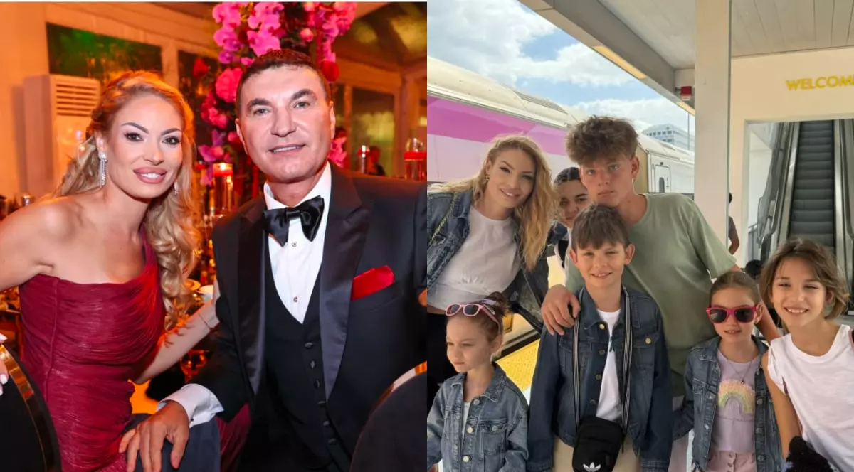 Valentina Pelinel, vacanță cu copiii