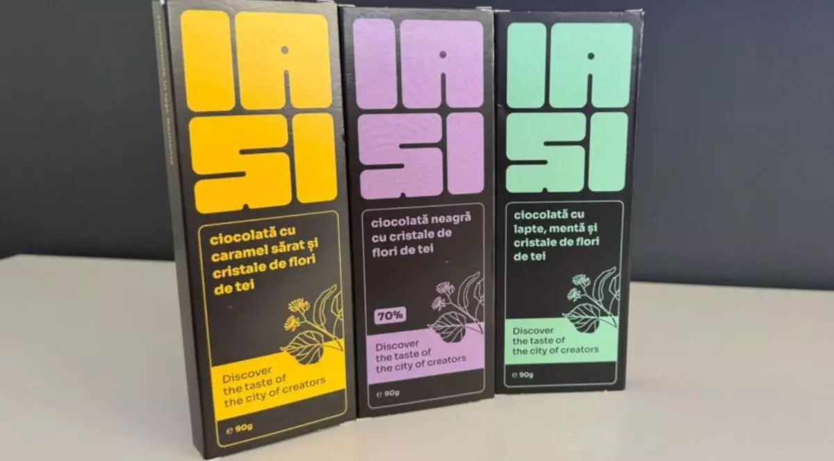 ambalaj ciocolata iasi, sortimentele ciocolata neagră, cu mentă și cu caramel sărat