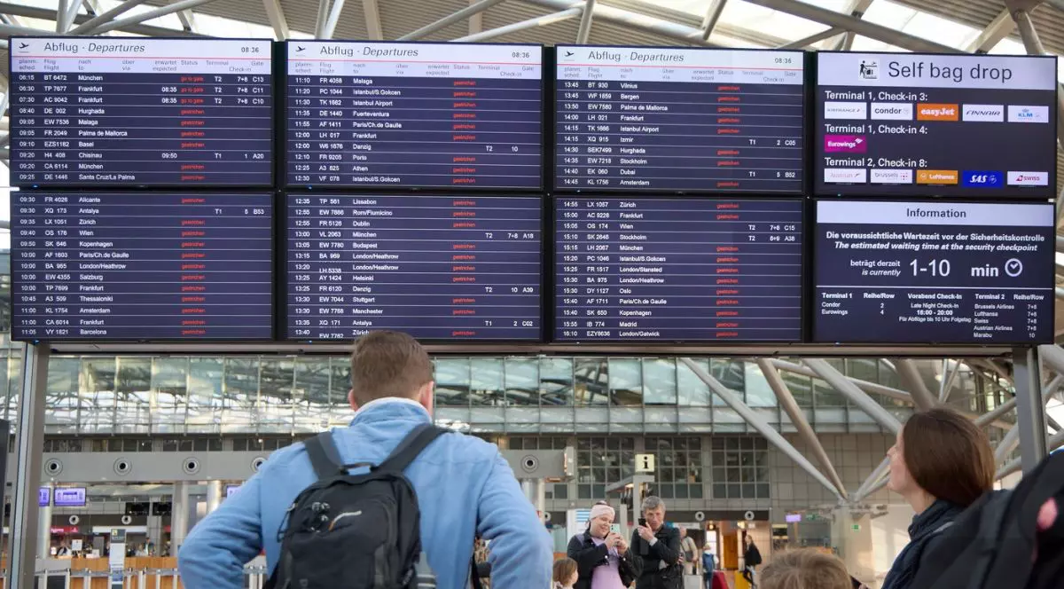 Grevă spontană pe aeroportul din Hamburg, duminică, 9 martie 2025