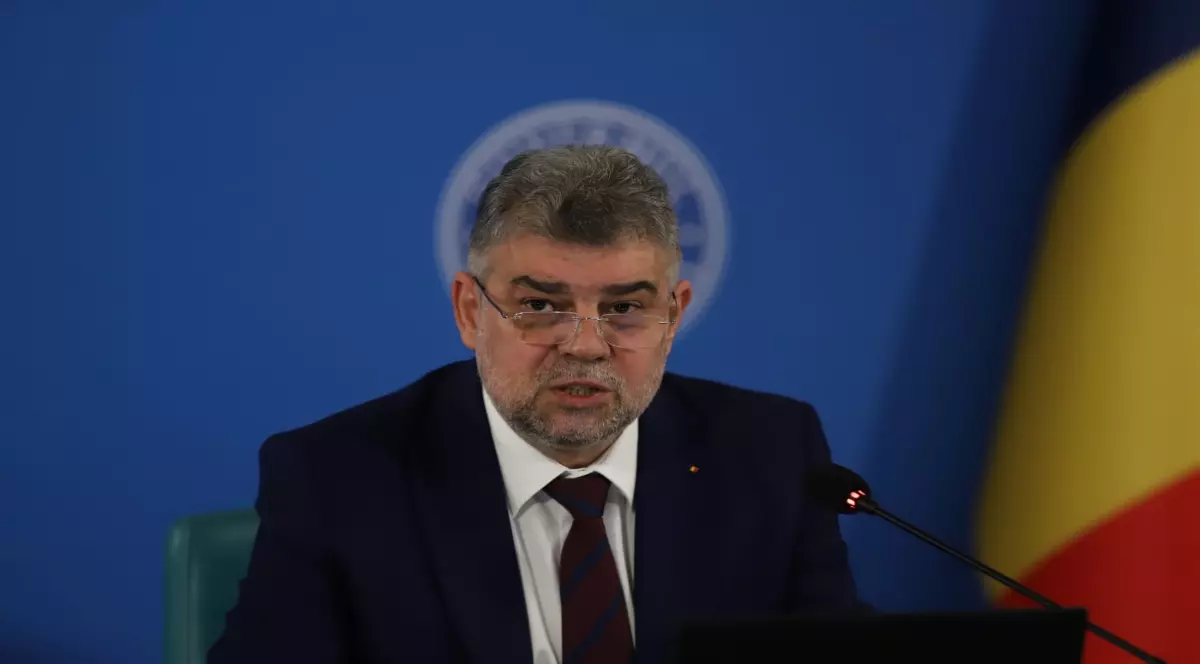 Marcel Ciolacu în ședința de guvern din 20 martie