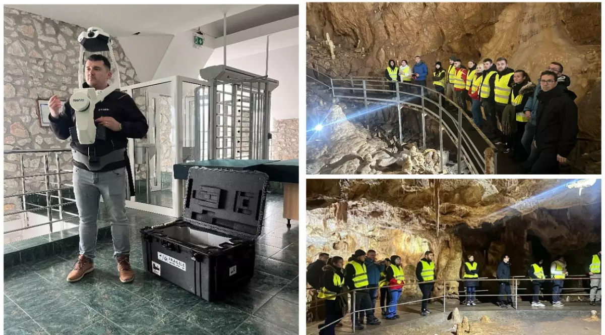 mai mulți oameni în Peștera Urșilor