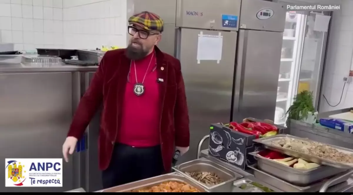 Președintele ANPC, Cristian Popescu Piedone, la controlul de la restaurantul din Parlament