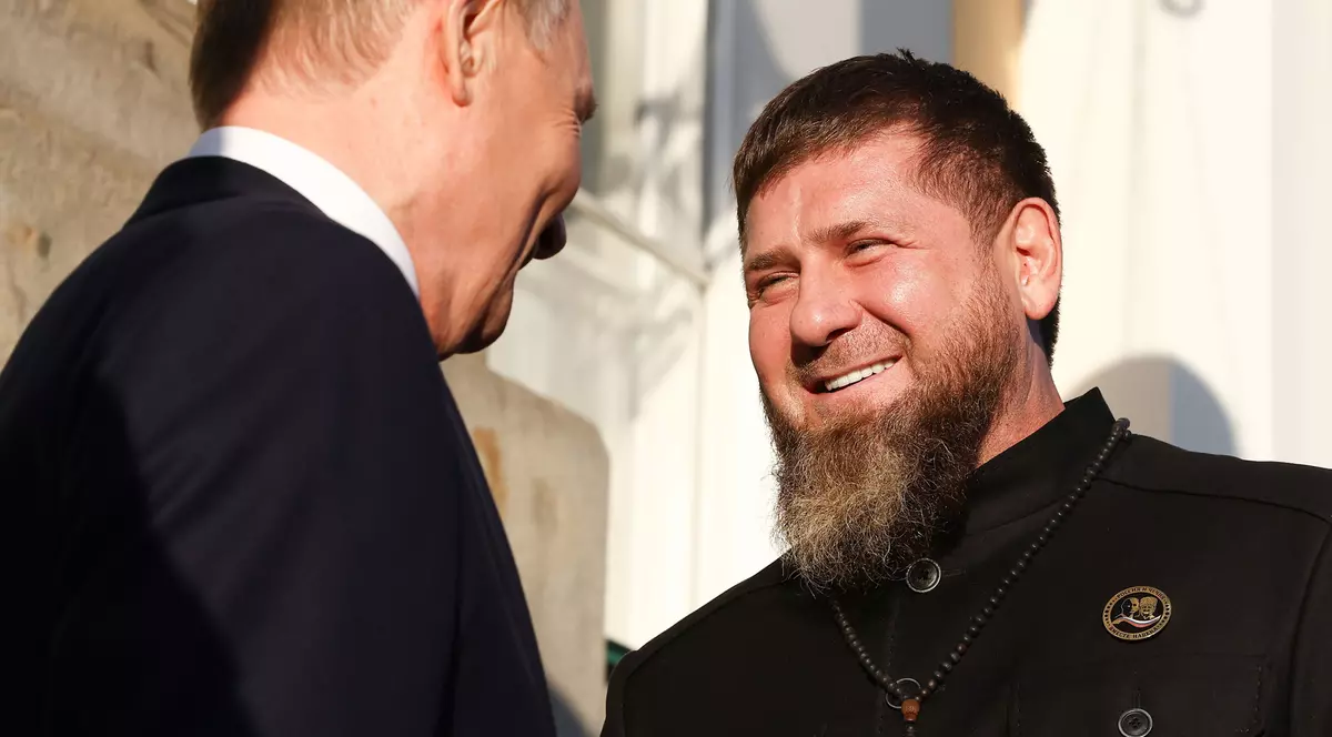 Vladimir Putin și Ramzan Kadyrov. Foto: Hepta
