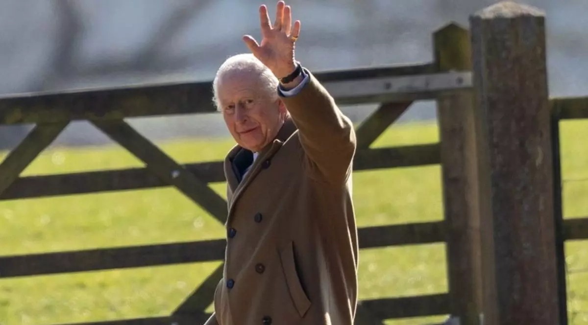 Regele Charles al III-lea văzut după slujba de dimineață la biserica St Mary Magdalene din Sandringham, Norfolk - 02 martie 2025 Foto: Profimedia Images