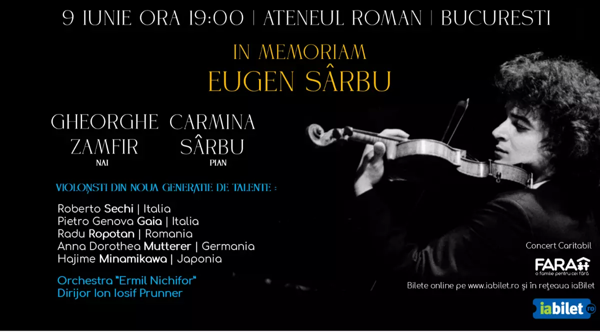 Concert caritabil in memoriam Eugen Sârbu