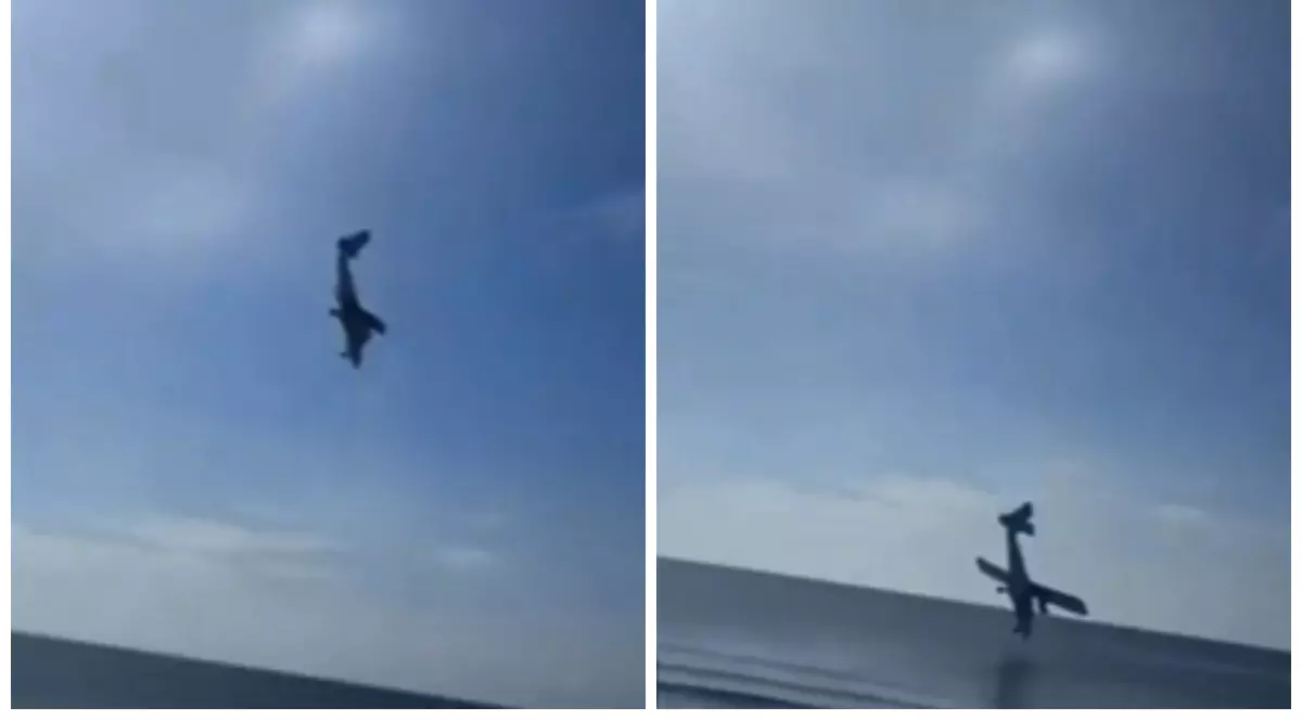 Momentul în care un avion al poliției se prăbușește în mare în Thailanda. Cel puțin cinci oameni au murit I VIDEO 