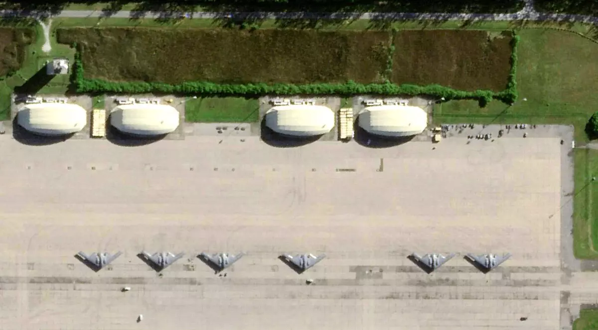 Bombardiere B-2 la baza aeriană Diego Garcia Foto: Profimedia