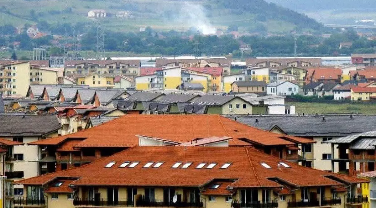 Comuna Florești (Cluj), case, dealuri verzi în depărtare- Foto Facebook