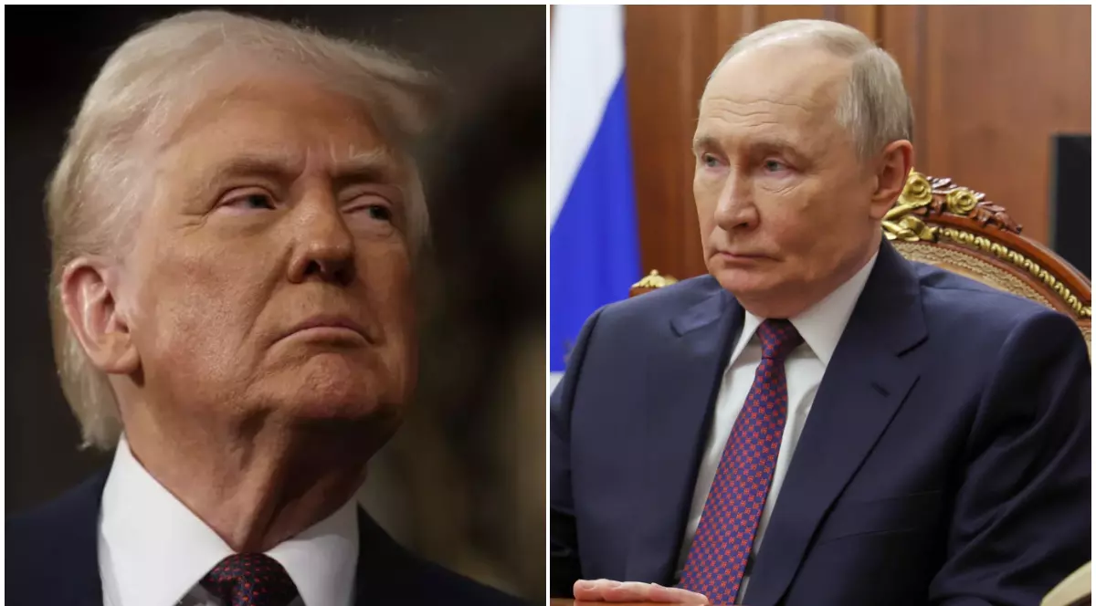 Colaj cu Donald Trump (stânga) și Vladimir Putin. Imagine cu caracter ilustrativ Foto: Profimedia