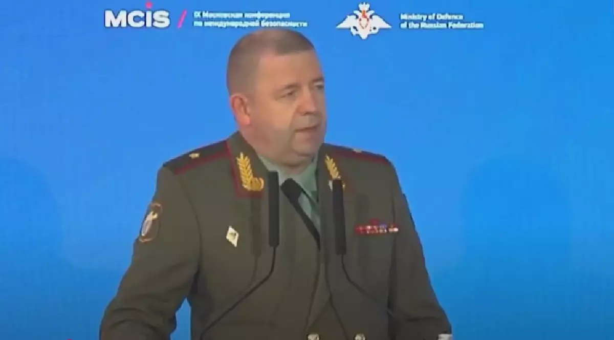 Generalul Iaroslav Moskalik, la o conferință organizată de Ministerul rus al Apărării în iunie 2021 Captură YouTube/ DRM News