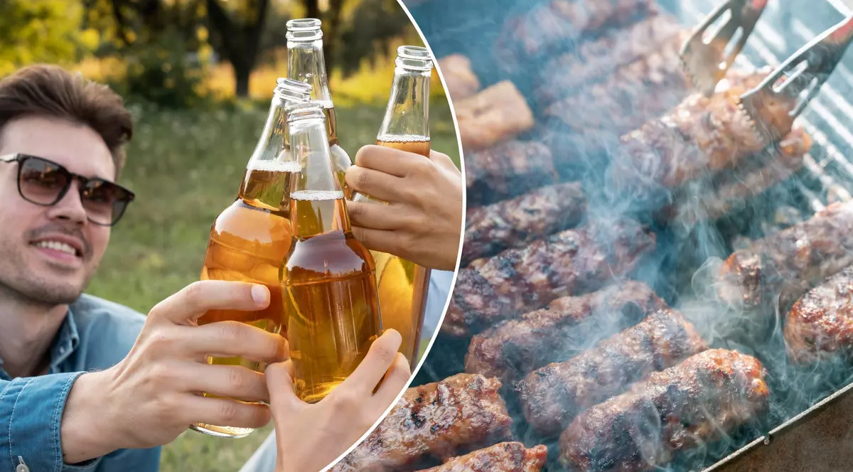 Ce consumă românii de 1 Mai? Micii și berea sunt la mare căutare. Fotomontaj Libertatea