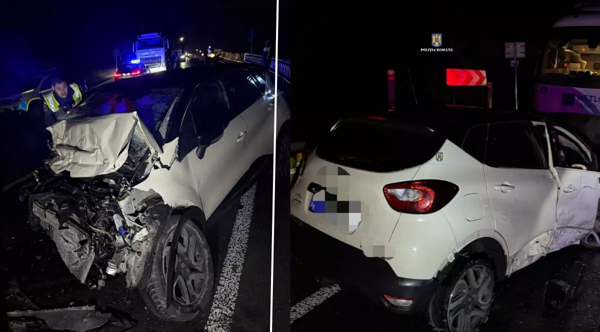 Șoferiță moartă pe loc în mașina pe care o furase și în care mai înainte a tras poliția, in Caraș Severin