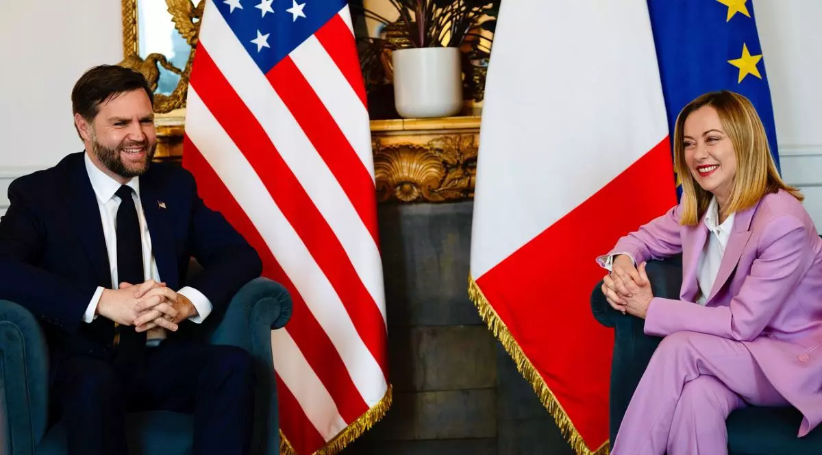 Vicepreședintele SUA Vance se întâlnește cu premierul italian Meloni