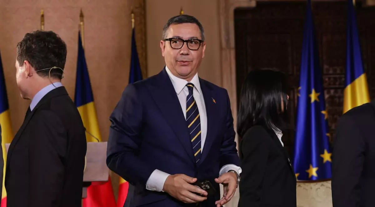 Victor Ponta, la dezbaterea electorală organizată de TVR | Foto: Vlad Chirea (Libertatea)
