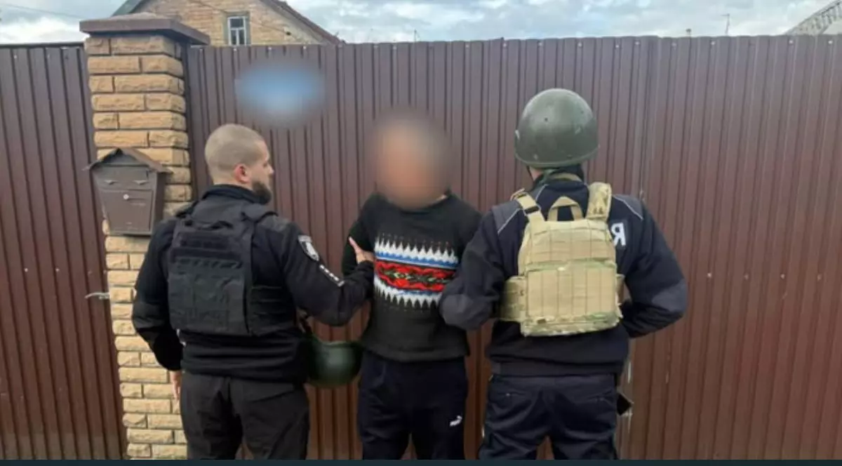 Bărbat arestat pentru uciderea unui soldat ucrainean, lângă Kiev Foto: Poliția Națională a Ucrainei