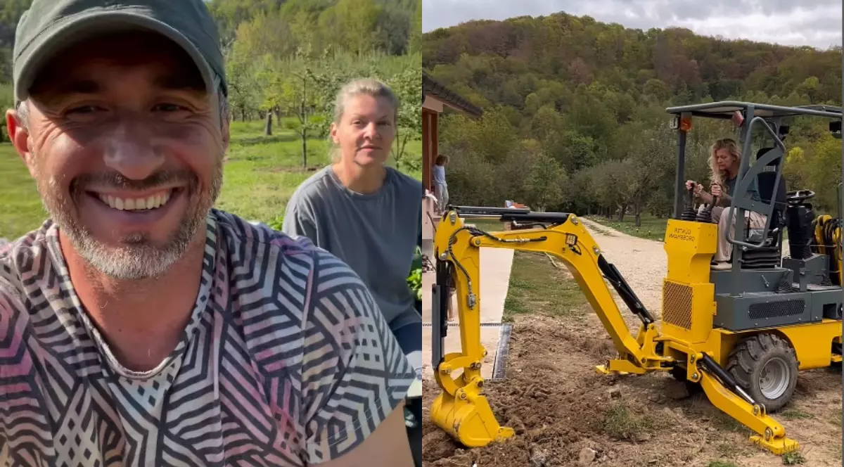 Ce fac în fiecare dimineață Dragoș Bucur și Dana Nălbaru de când s-au mutat la țară: „E un moment foarte frumos”. După ce și-au cumpărat porc, vor și cai