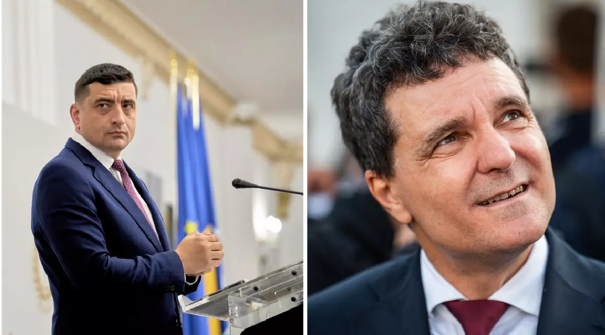 George Simion și Nicușor Dan