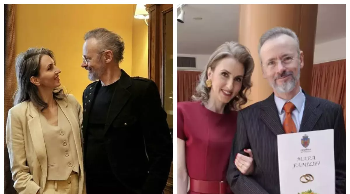 Mihai Albu și Elena Nechifor s-au căsătorit astăzi. Primele imagini de la Starea Civilă. Ce rochie a ales partenera designerului