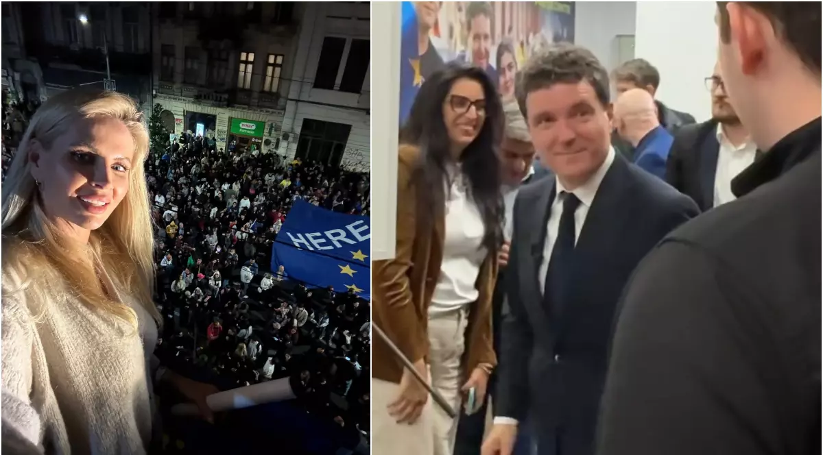 Nicușor Dan, filmat de Andreea Bănică în sediul lui de campanie
