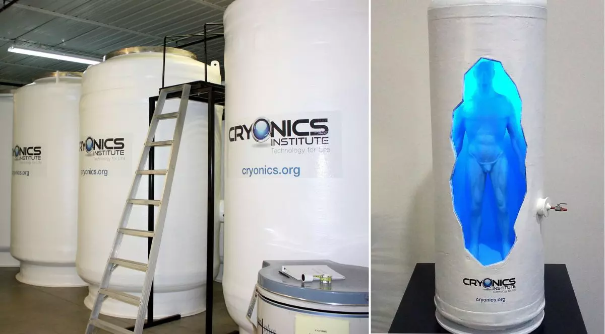 tuburi pentru criogenare umană de la nstitutului de Crionică, Michigan