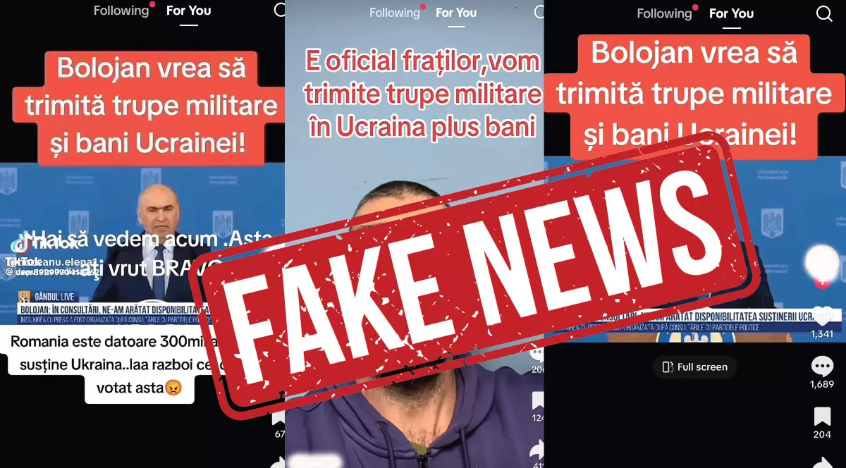 Noi dezinformări apărute pe TikTok