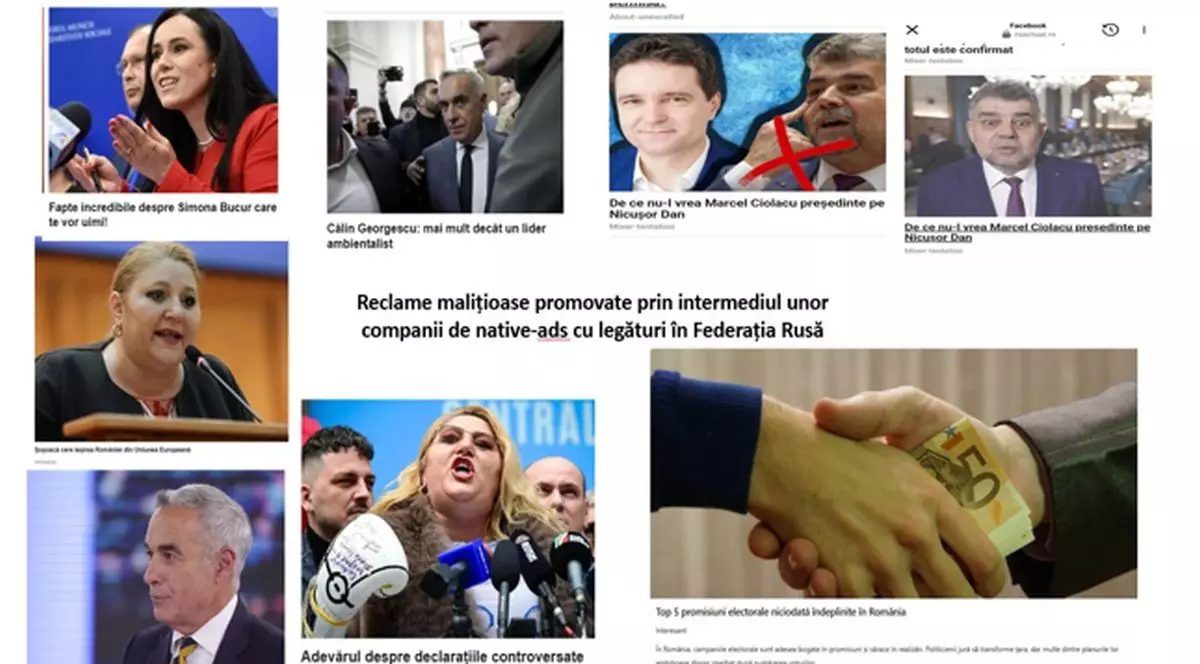 Rețeaua de site-uri false are legătură cu Rusia, potrivit MAI
