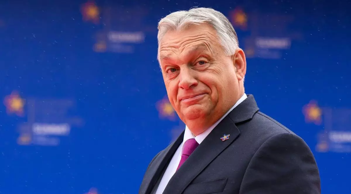 Portret al prim-ministrului ungar Viktor Orban la Summitul Comunității Politice Europene (CPE)