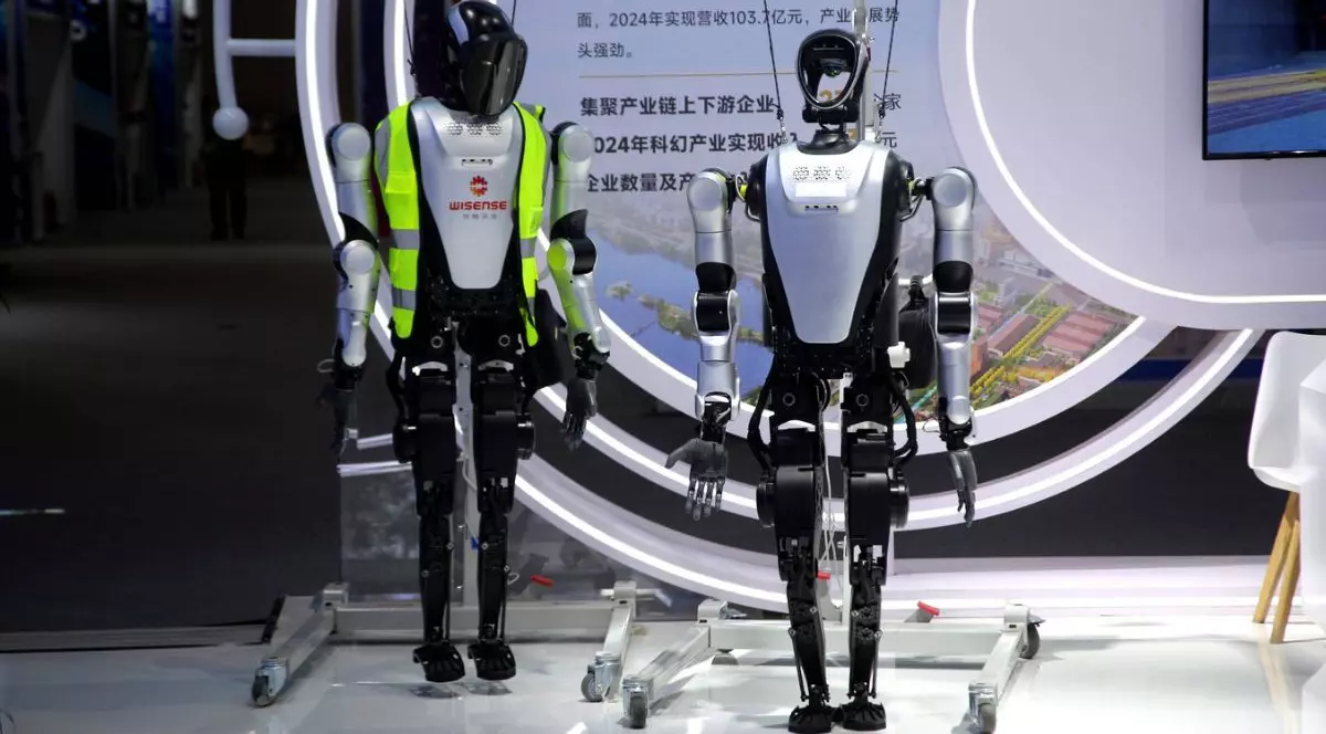 roboți umanoizi într-o fabrică sud-coreană