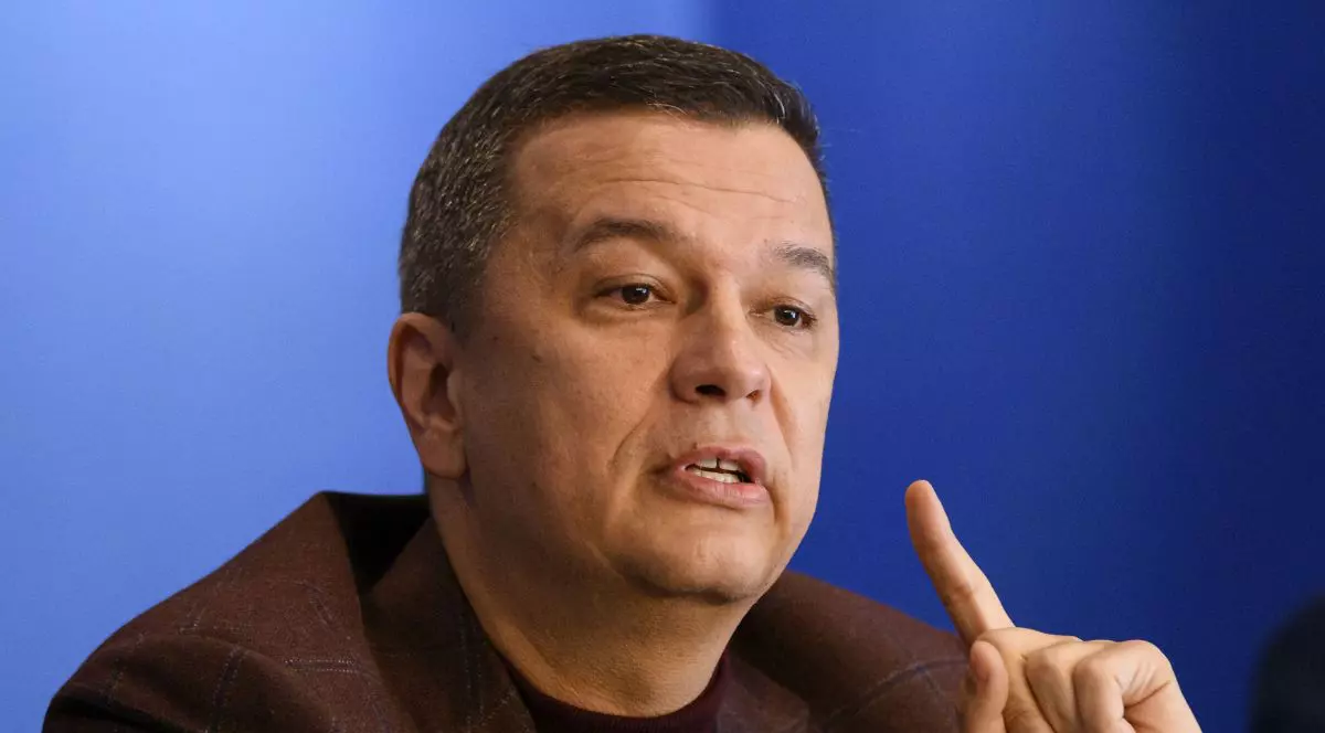 Sorin Grindeanu, în timpul unei conferințe de presă la Arad