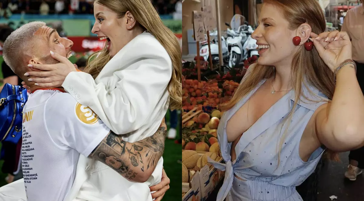 Cum a apărut Antonia Salanta, iubita fotbalistului Daniel Bîrligea, într-o piață din Italia. Îmbrăcată într-o rochie decoltată, imediat a atras atenția