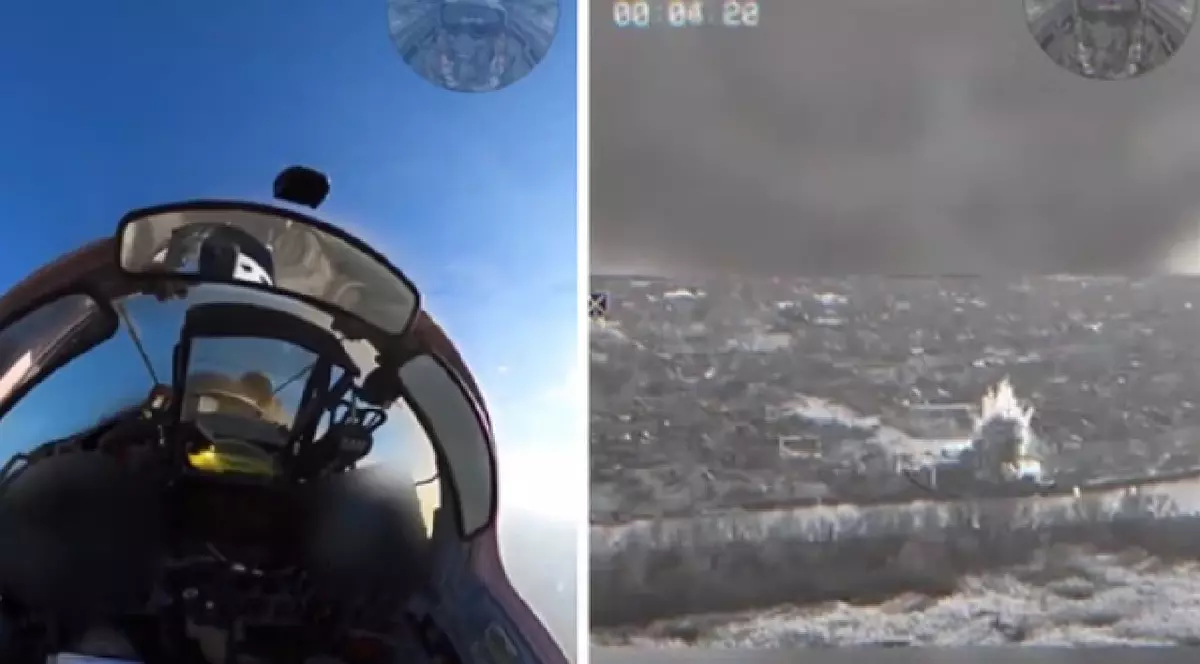 Bombardament asupra pozițiilor ruse în Ucraina, imagini rare din cabina unui MiG-29 | VIDEO