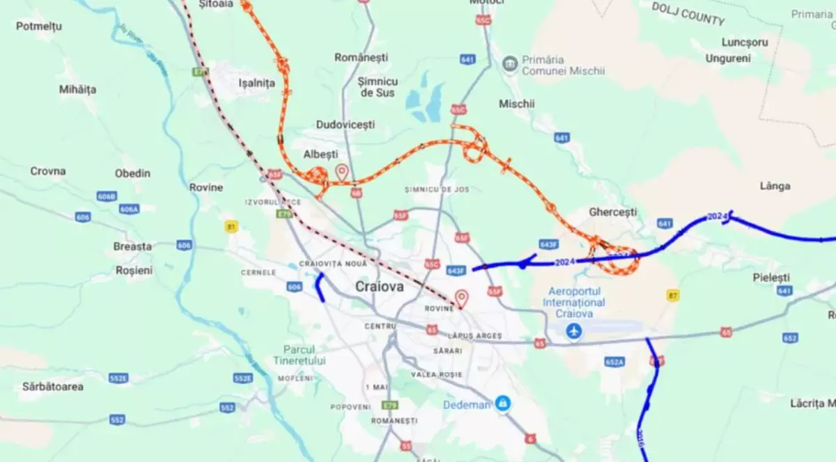 CNAIR lansează licitația pentru Studiul de Fezabilitate al centurii Craiova Sud-Vest: 15 km pentru închiderea inelului de ocolire a orașului