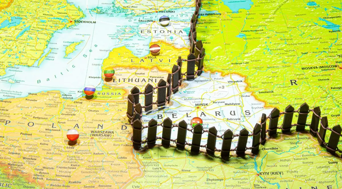 Concept al graniței dintre NATO și Rusia. Imagine cu caracter ilustrativ Foto: Profimedia