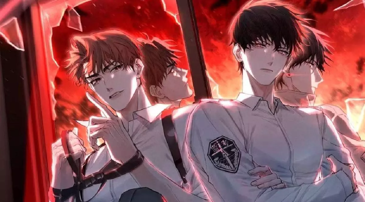 În imagine sunt două personaje animate dintr-o carte de literatură danmei