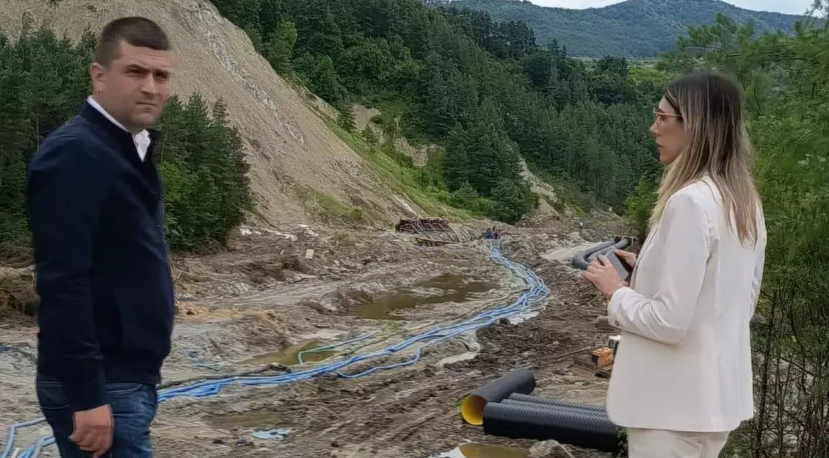 Radu Miruță și Diana Buzoianu la Salina Praid, în județul Harghita