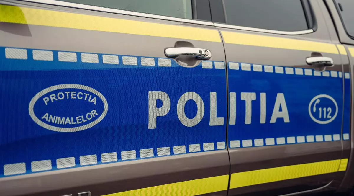 ușă de mașină de poliție