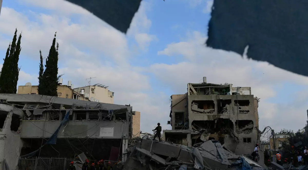 clădiri din centrul Tel Aviv distruse în atacurile iraniene