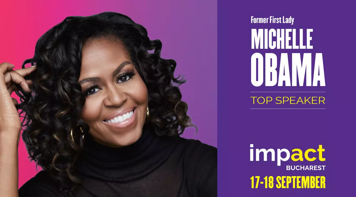 Michelle Obama vine pentru prima dată în România ca speaker principal la Impact București, pe 18 septembrie