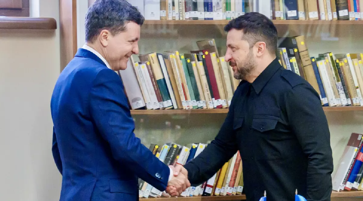 Nicușor Dan și Volodimir Zelenski