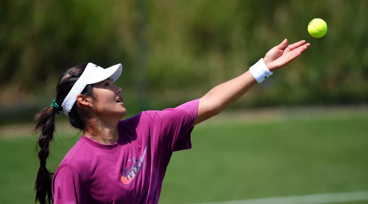 Emma Răducanu, la Wimbledon 2025.